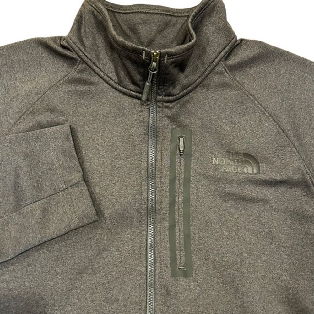 The North Face Mens Gray Fleece‎ Lined Quarter Zip Shirt L